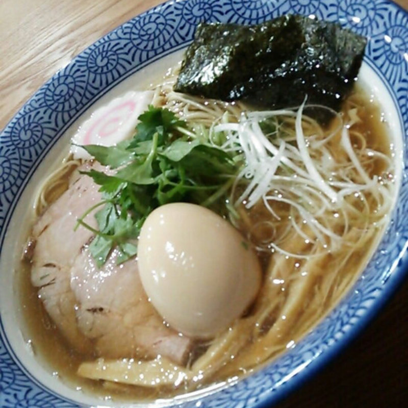 煮干しそば醤油味玉(溝ノ百合 （ミゾノユリ）)