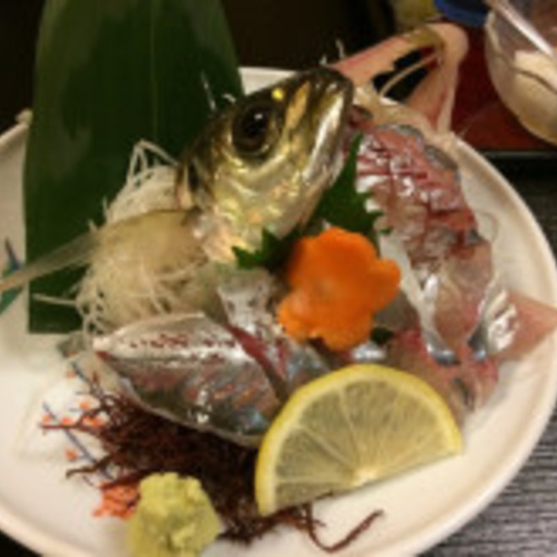 アジの刺身(漁師村 （りょうしむら）)