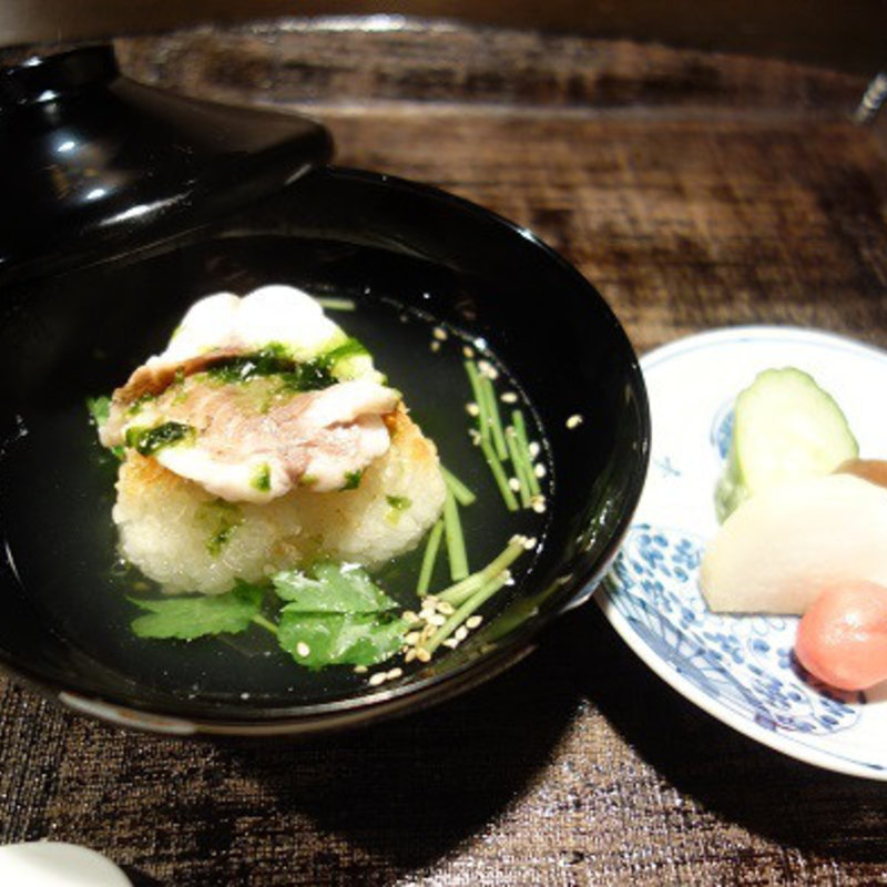 いさき 焼きおにぎりお茶漬け(旬菜 濱壹)