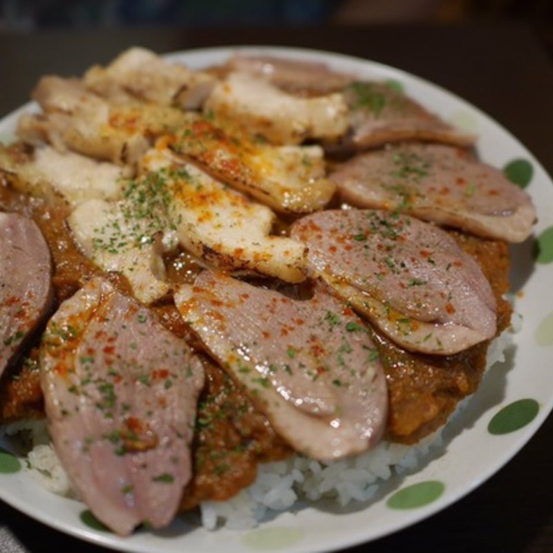 鶏カレー（鴨トッピング）(火星カレー)