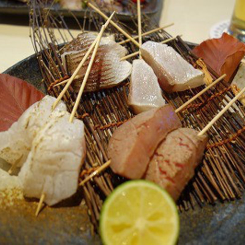 あぶり刺身の四点盛り(炙 （Aburi）)