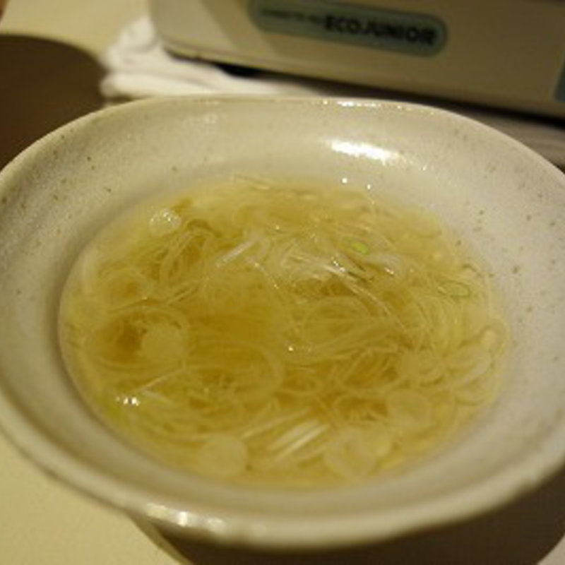 めんつゆの豚しゃぶ(炙 （Aburi）)