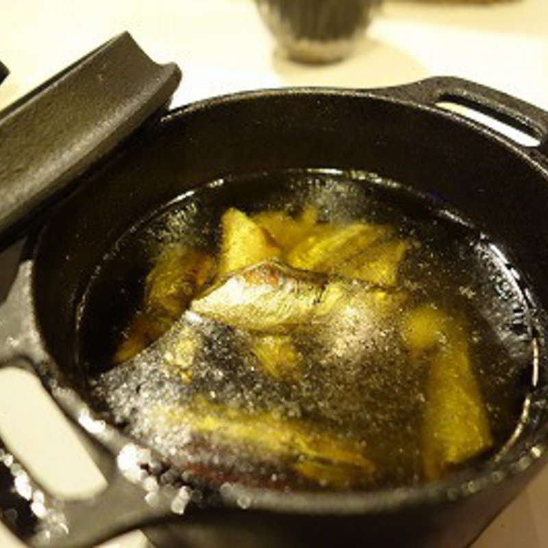 丸干のアヒージョ(炙 （Aburi）)