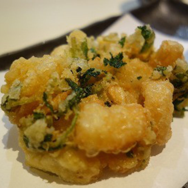 小エビのかき揚げ(炙 （Aburi）)