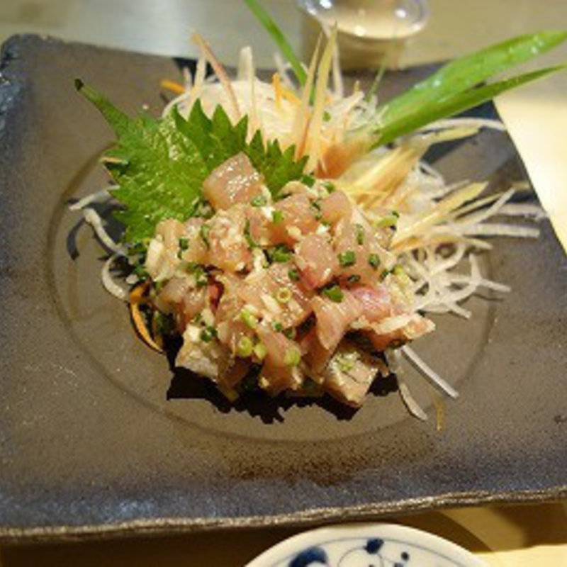 鯵のたたき(炙 （Aburi）)