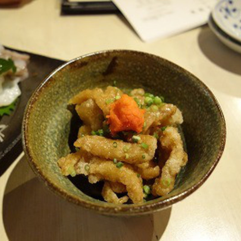 鶏皮ポン酢(炙 （Aburi）)