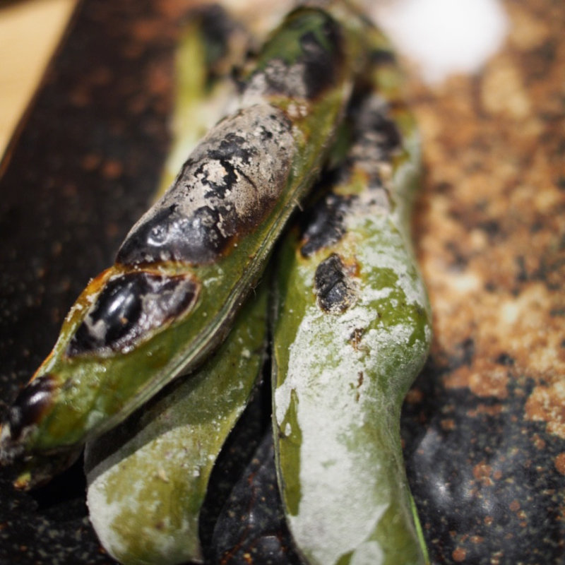 そら豆(炭火原始焼と蔵元焼酎の店 のどぐろの中俣 築地)