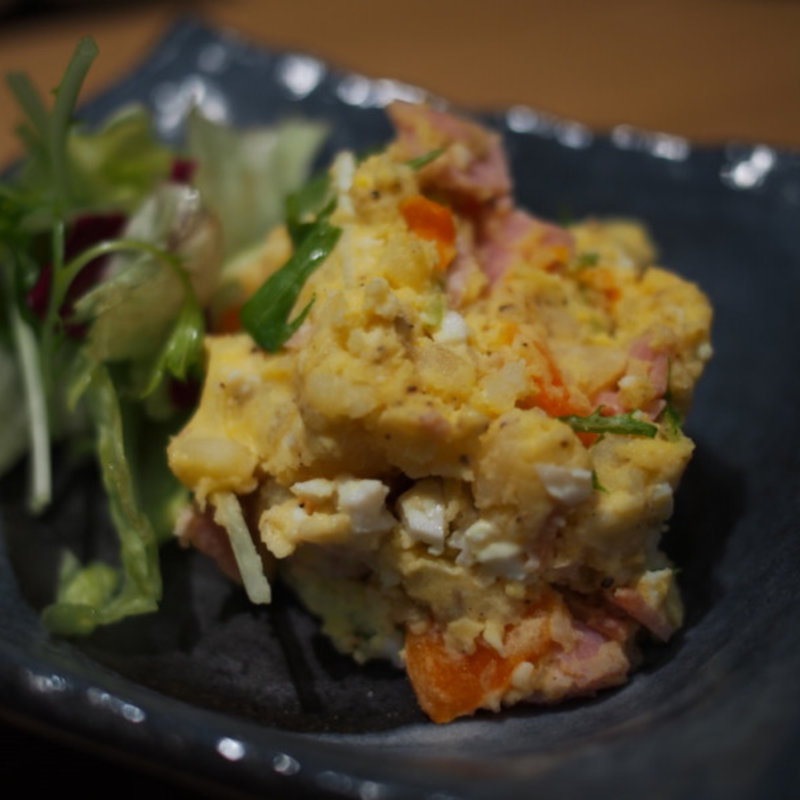 ポテトサラダ(炭火原始焼と蔵元焼酎の店 のどぐろの中俣 築地)