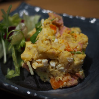 ポテトサラダ(炭火原始焼と蔵元焼酎の店 のどぐろの中俣 築地)