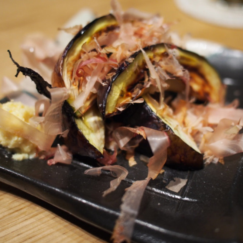 丸ナス(炭火原始焼と蔵元焼酎の店 のどぐろの中俣 築地)