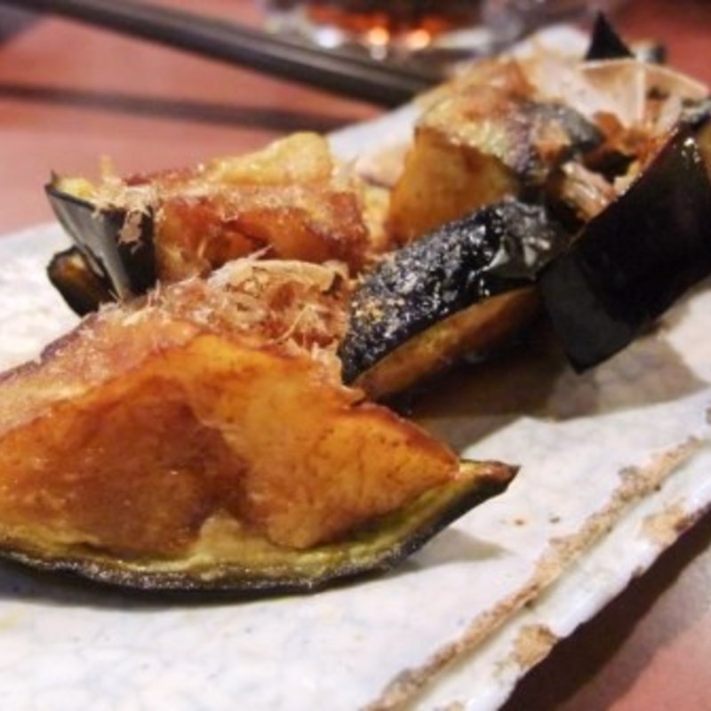 水ナス揚げポン酢(炭火焼とり 安喜（あき）)