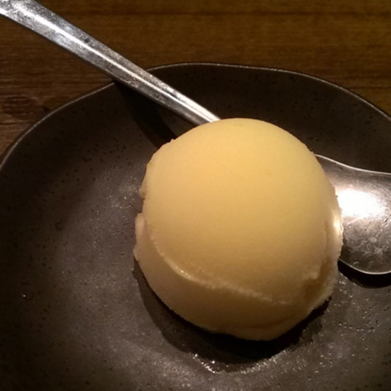 柚子シャーベット(炭火焼肉笑門来福 枚方店)