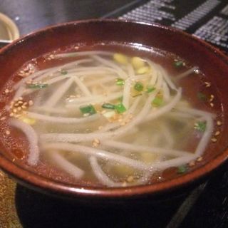 もやしスープ(炭火酒菜 ニョッキ)