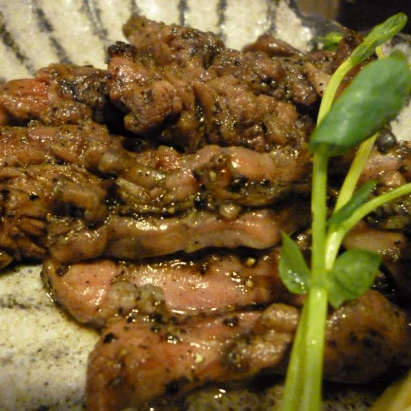 河内鴨のせせり炙り焼(炭焼キッチンとりこ)