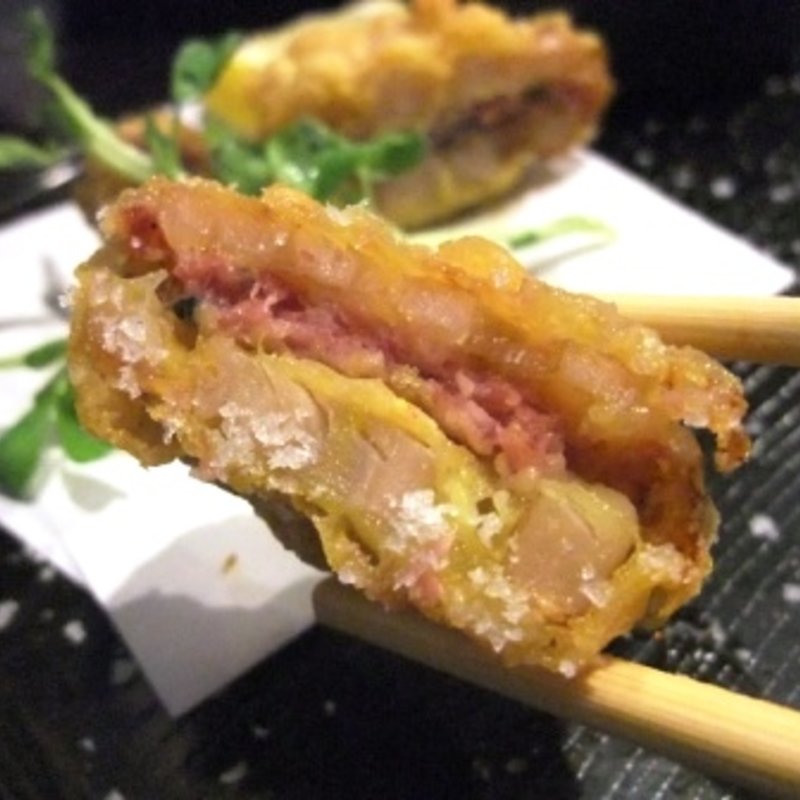 レンコンはさみ揚げ(炭焼キッチンとりこ)