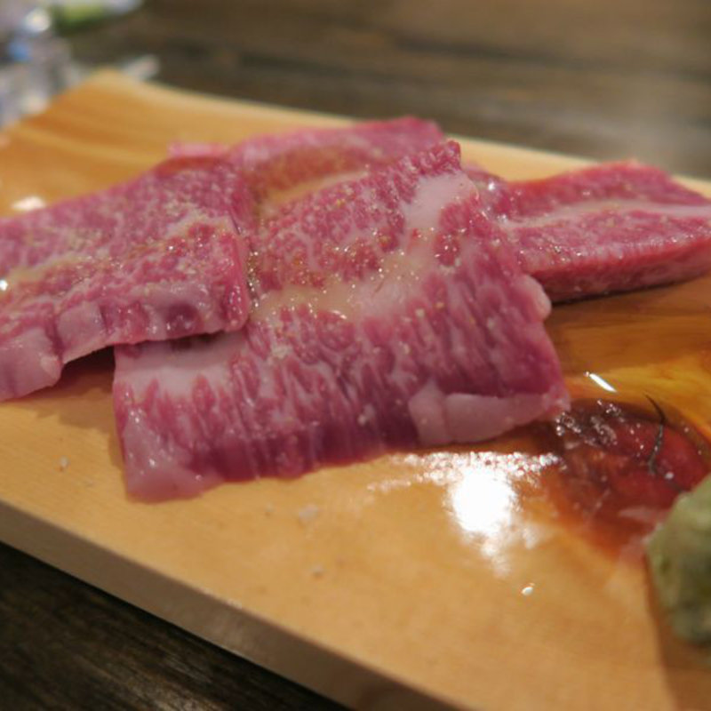 和牛フランク(炭焼塩ホルモン『あ』西明石酒場)