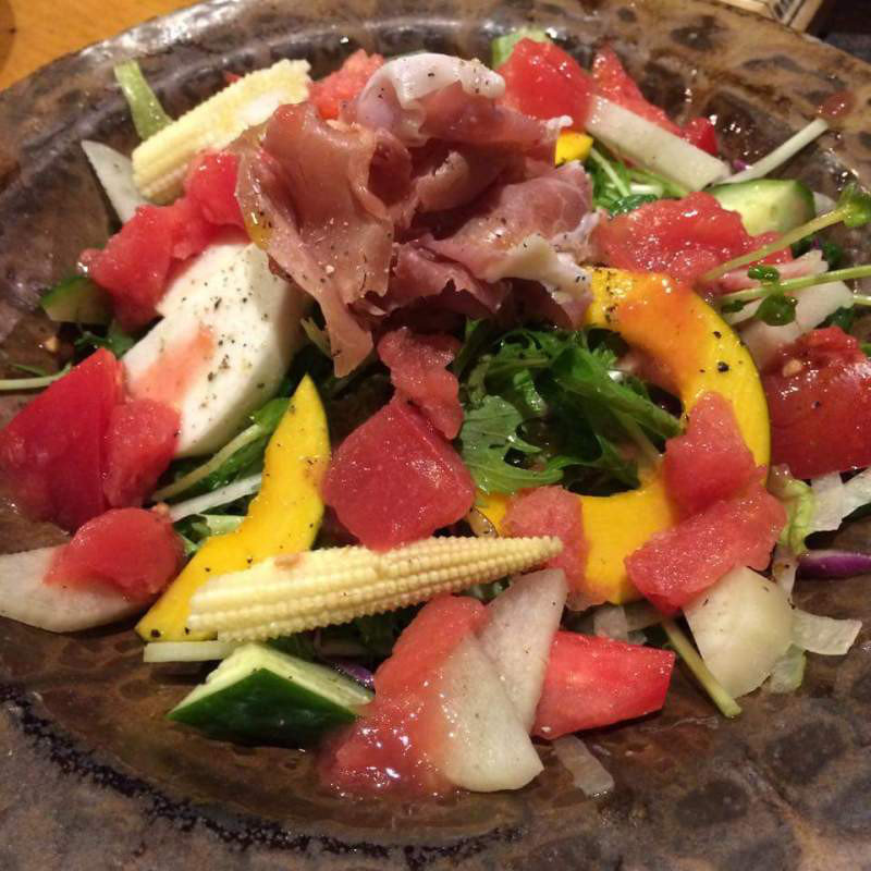 生ハムサラダ(炭焼笑店 陽 北堀江本店)