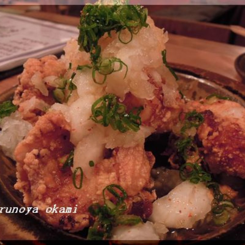 おろしポン酢の唐揚げ(炭焼笑店 陽 天満店)