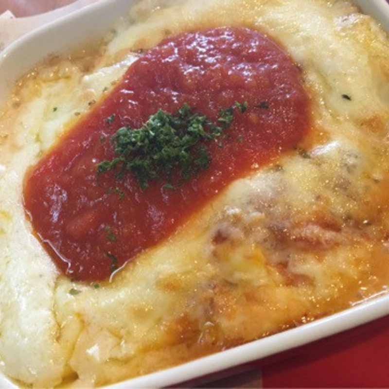 烏骨鶏ﾊﾟｽﾀｾｯﾄ(烏骨鶏本舗 ラグジュアリー エッグ カフェ ラン ラン ラン)