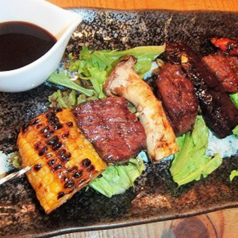 牛肉と夏野菜のBBQ串(焼き鳥 ホルモン 境市場 武蔵境 （サカイイチバ）)