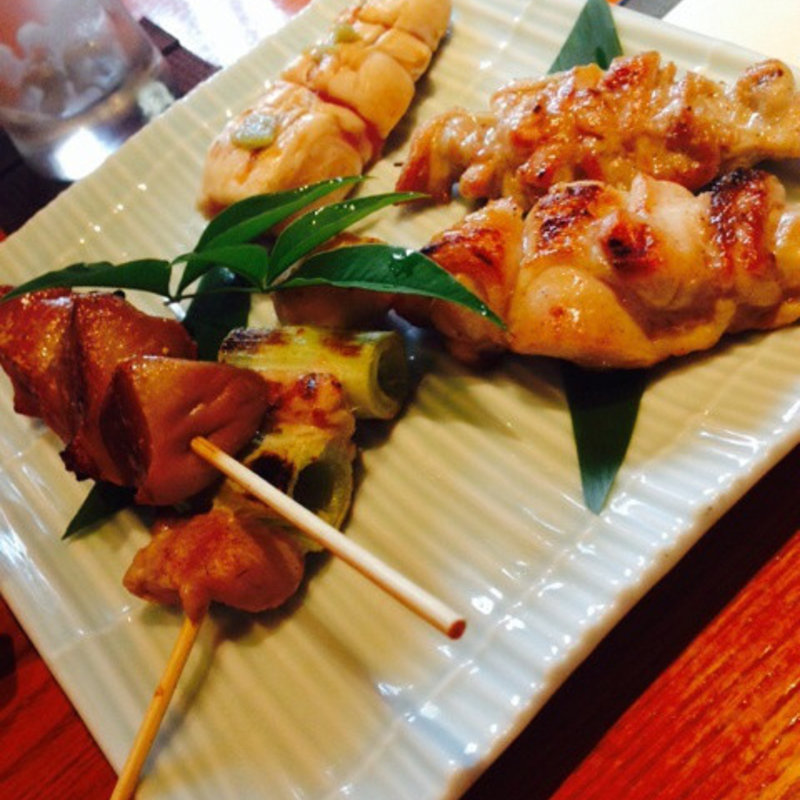 おまかせ串5種盛り(焼き鳥 鳥抱月 （ヤキトリ トリホウゲツ）)