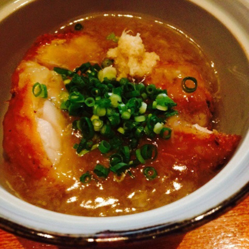 手羽餃子のみぞれあん(焼き鳥 鳥抱月 （ヤキトリ トリホウゲツ）)
