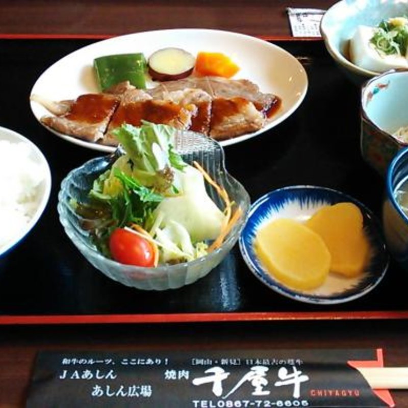 千屋牛ロース焼肉定食(焼肉　千屋牛)