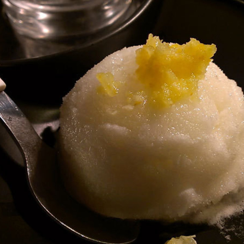 柚子シャーベット(焼肉 縁)