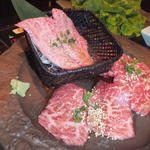 いのうえロース3点盛り(焼肉いのうえ渋谷店)