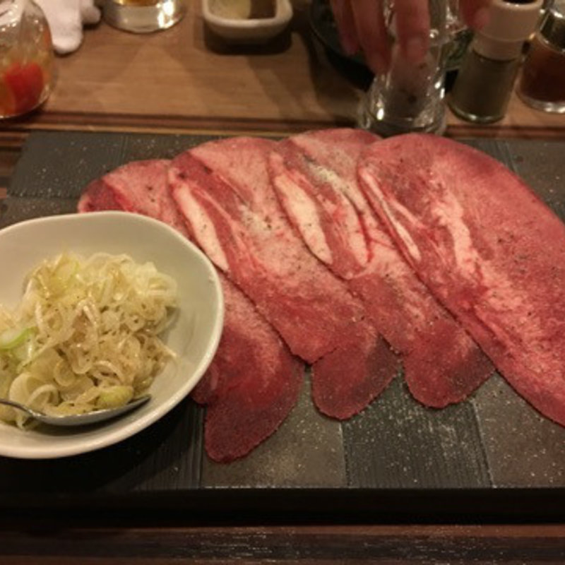 ネギ塩牛タン(焼肉おしわら)