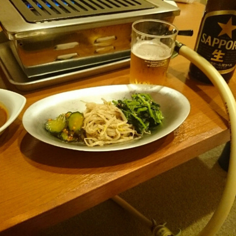 ナムル盛り合わせ(すすきの焼肉亭)