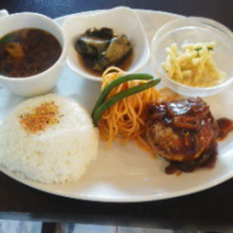 黒豚ハンバーグランチ(焼酎ダイニング豚やろう 今池店)