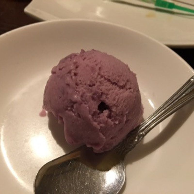 紅芋アイス(焼鳥Kitchen 晴れ晴れ)