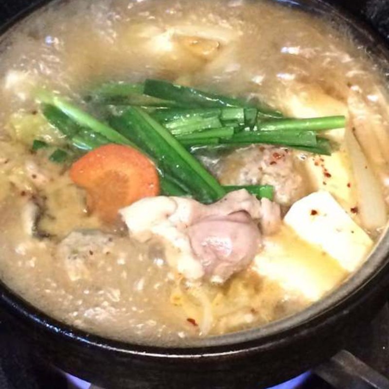 ちゃんこ風の鶏鍋(れっとり)