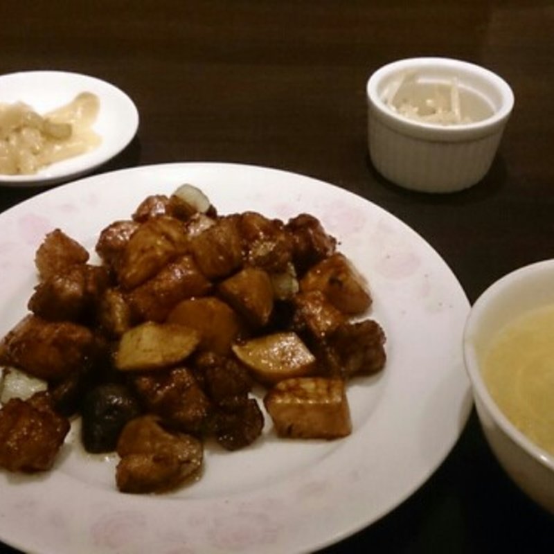 鶏肉の甘味噌炒め定食(煌蘭 横浜店 )