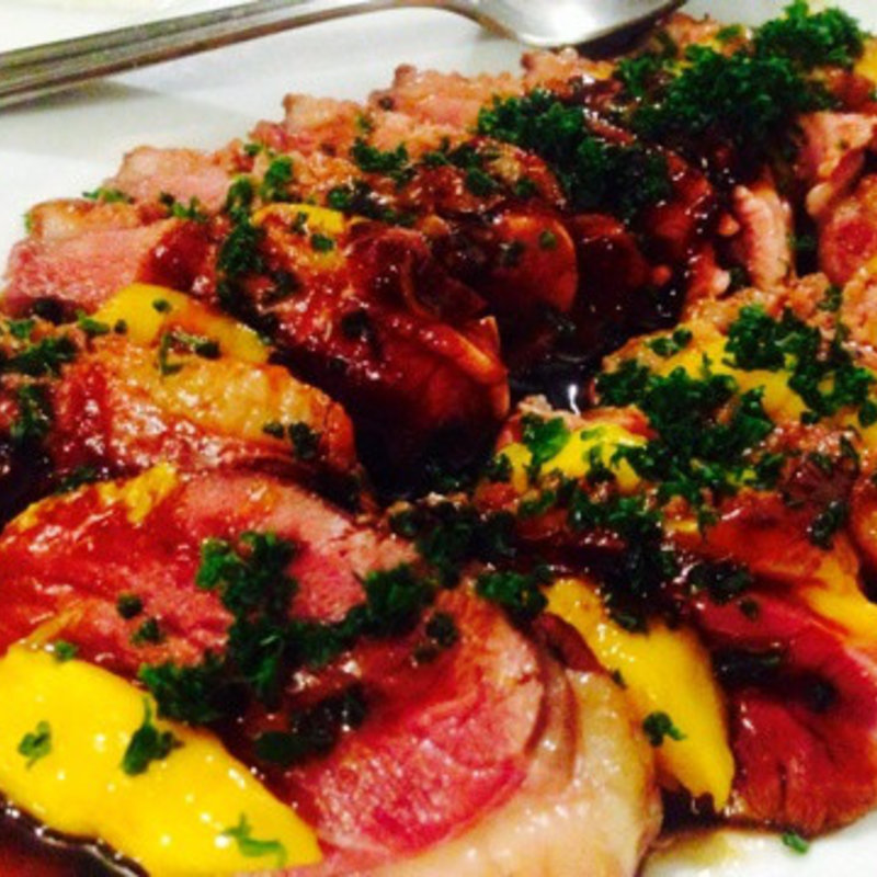 鴨ムネ肉のポワレ(煮こみや なりた)