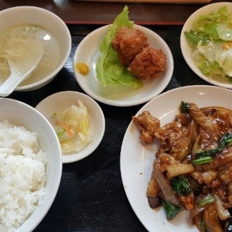 豚バラ肉とナスの味噌炒め(熊猫 （パンダ）)