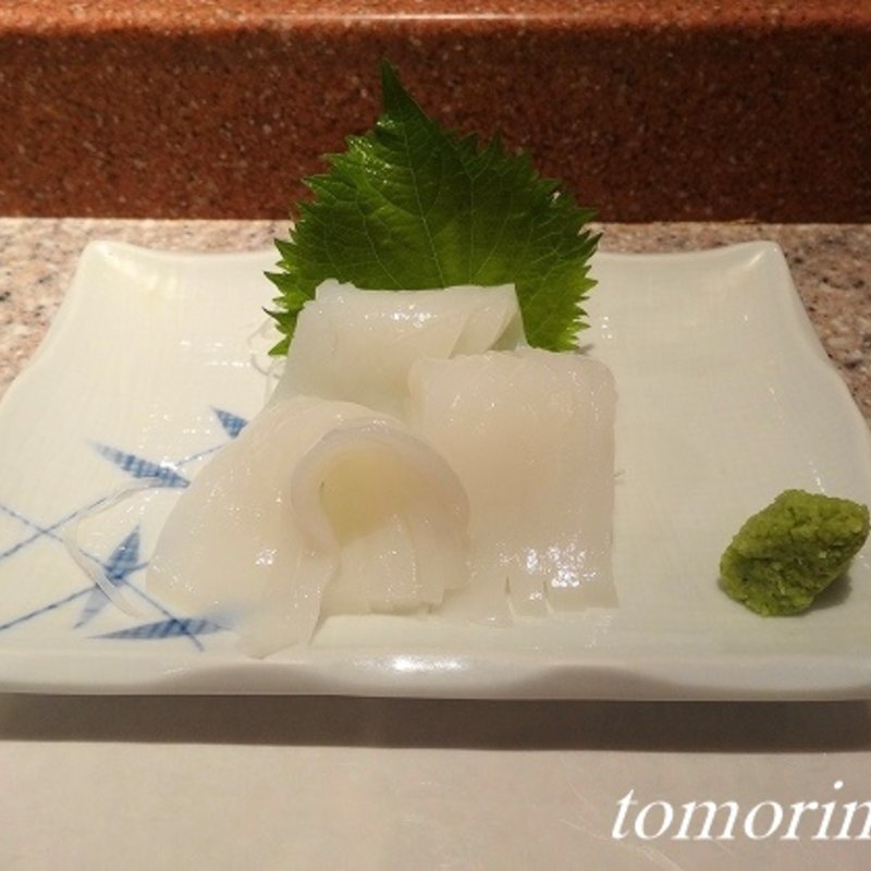 アオリイカのお刺身(熱海一寿し )