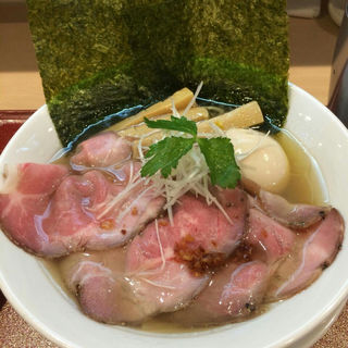 味玉金色貝そば(燃えよ麺助)