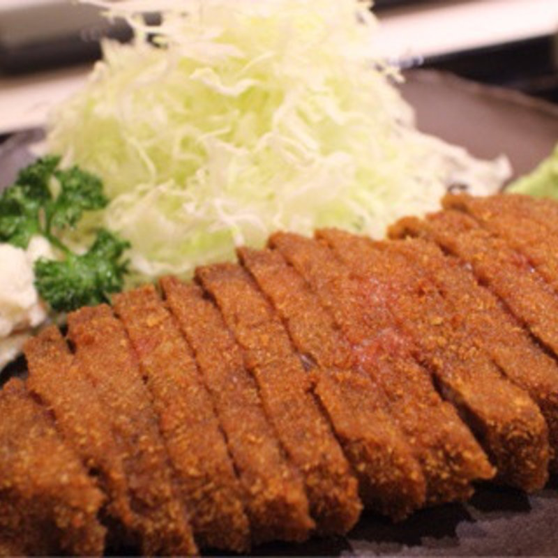 期間限定ビッグかつ定食180gとろろ有(牛かつ もと村 浜松町店 )