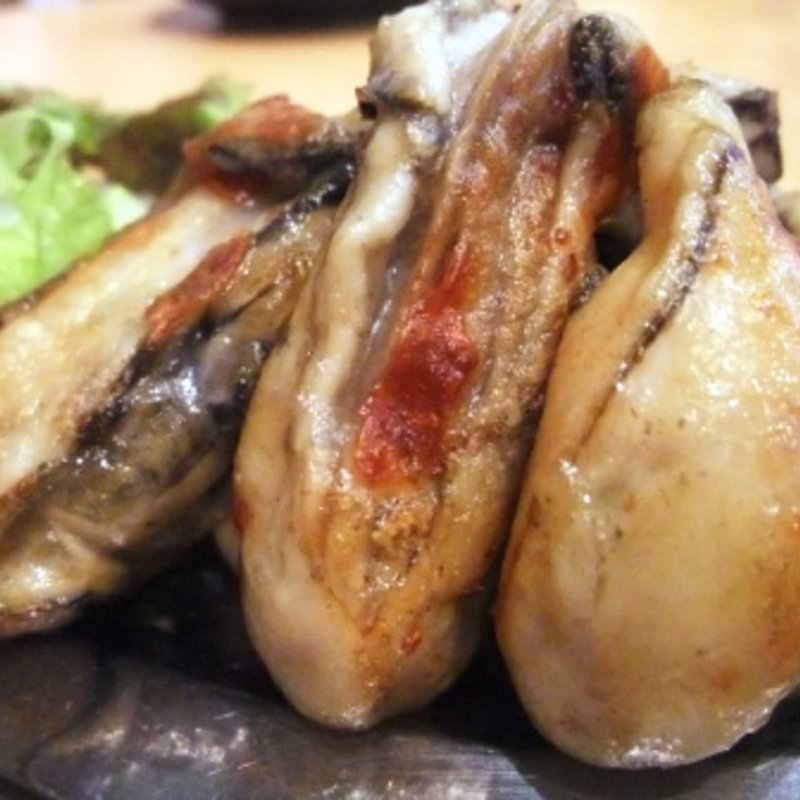 牡蠣ステーキ・醤油(居酒屋 牡蠣 やまと)