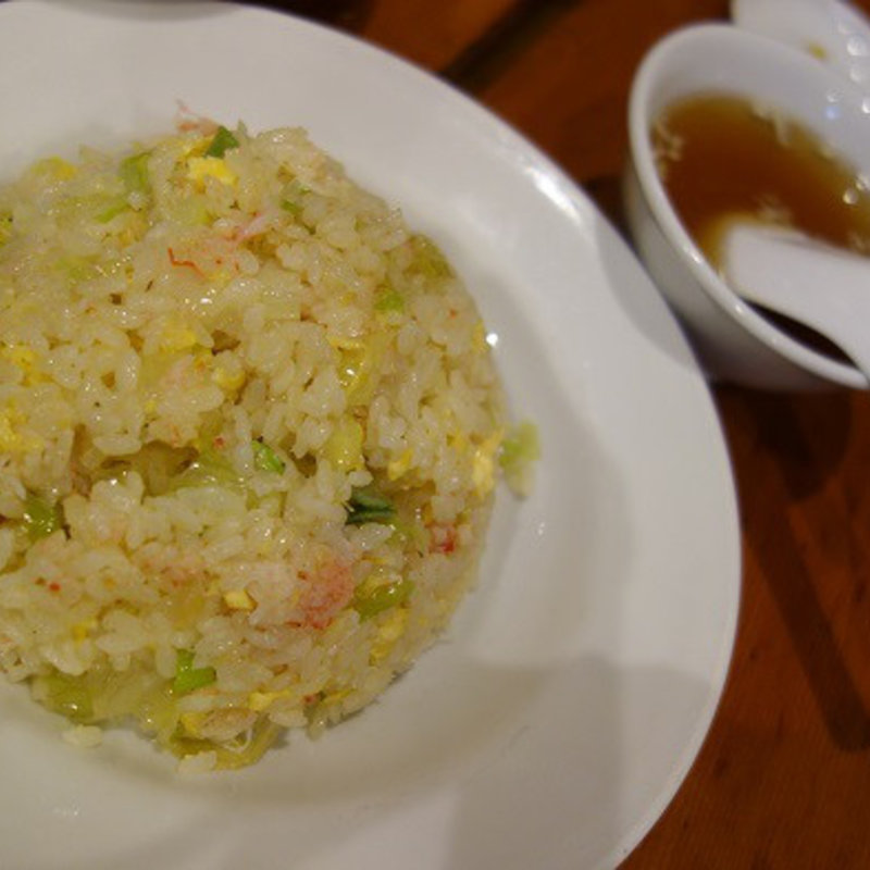 カニ入りチャーハン(独一処餃子 行徳店)