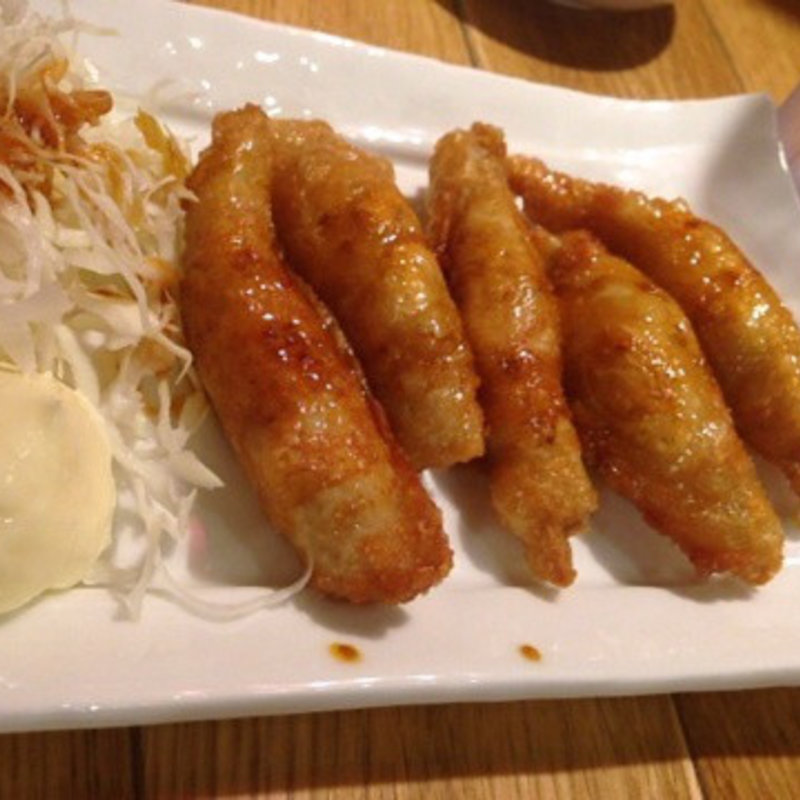 鶏皮餃子(玉宮鶏白湯)