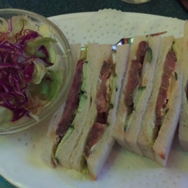 ローストビーフサンドセット(伯爵 池袋北口店)