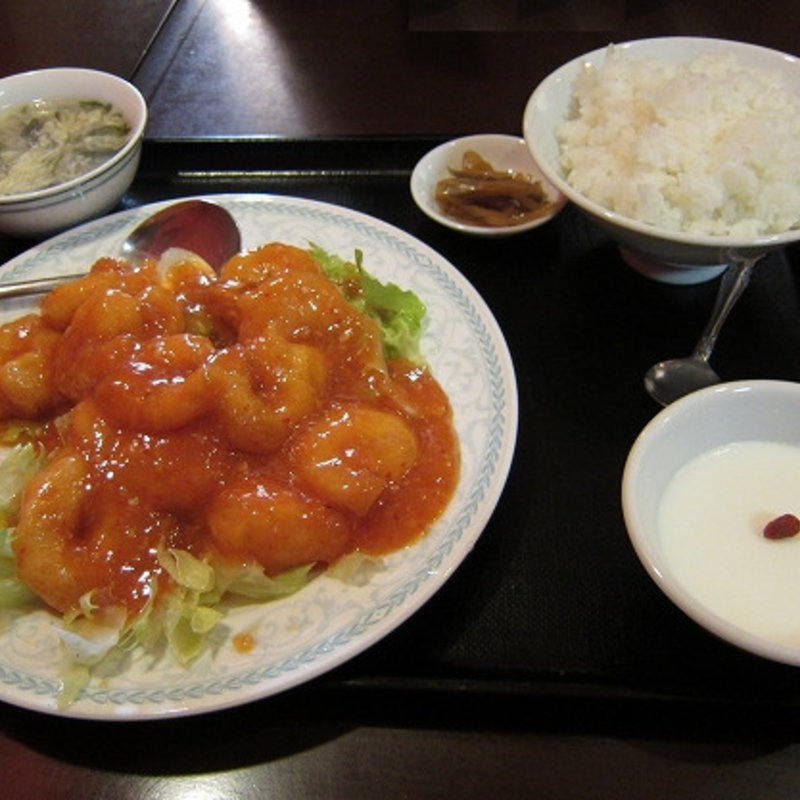 エビチリ定食(珍味苑 （チンミエン）)