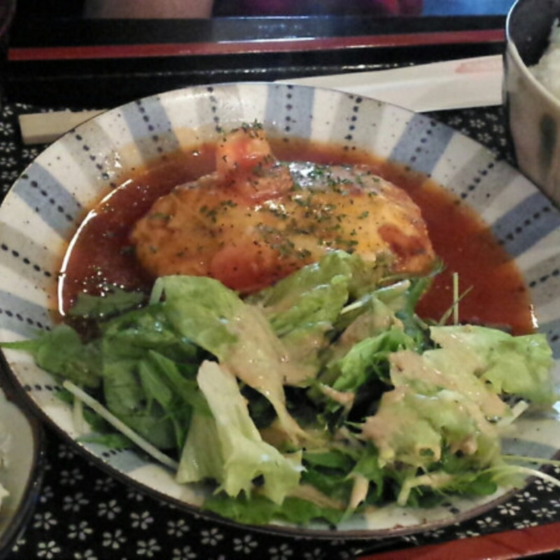 イタリア風　豆腐ハンバーグ(あべまき茶屋 （あべまきちゃや）)