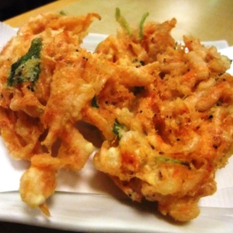 桜海老かき揚げ(生そば　きり)