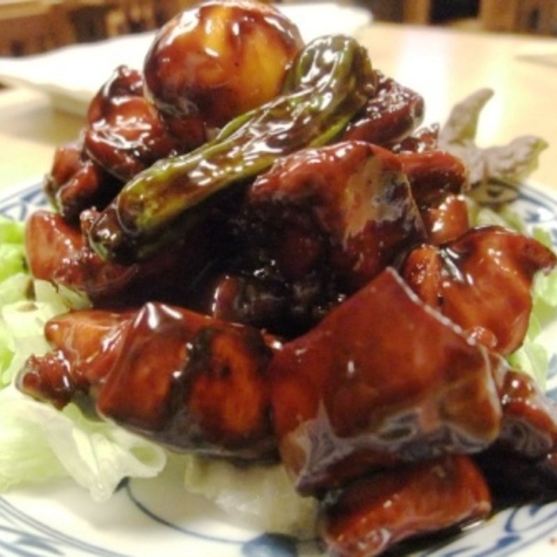 鳥もつ煮(生そば　きり)