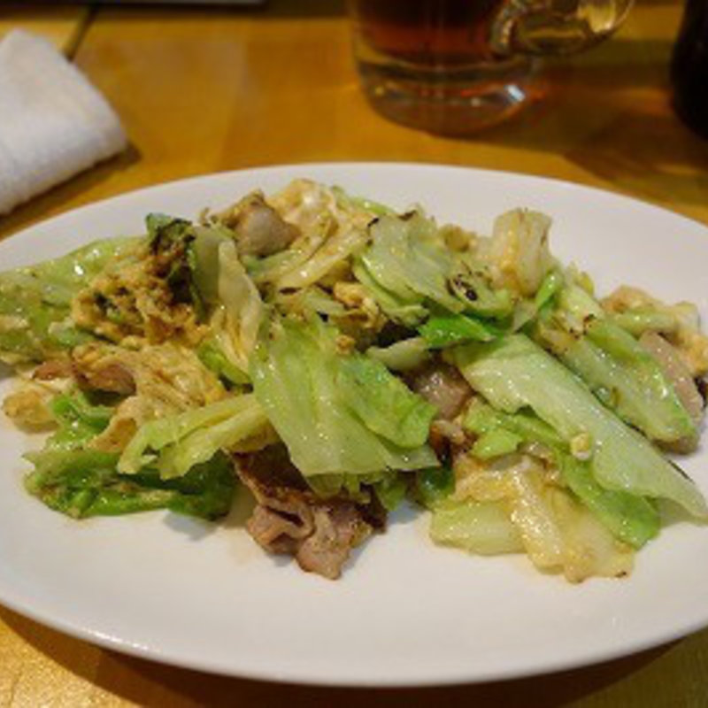 豚肉と玉子きゃべつ炒め(田むら屋)