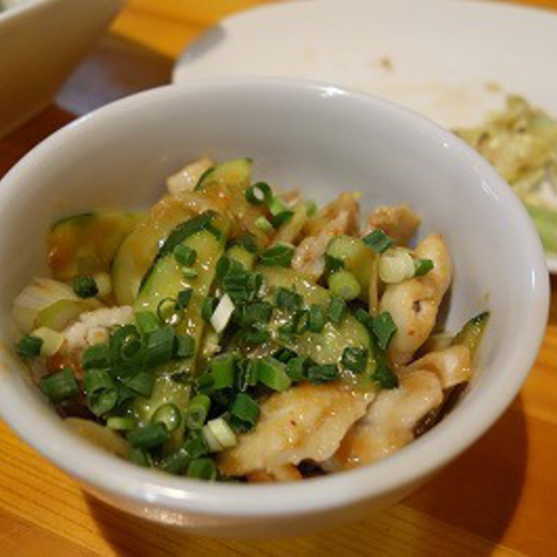 鳥かわ味噌和え(田むら屋)